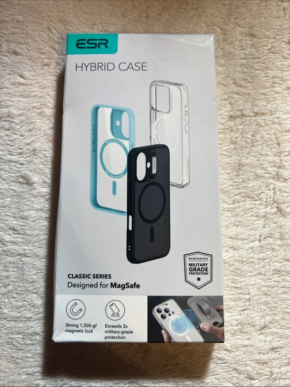 iPhone 16 Pro HaloLock Magnetic iPhone Case Clear and Grey
